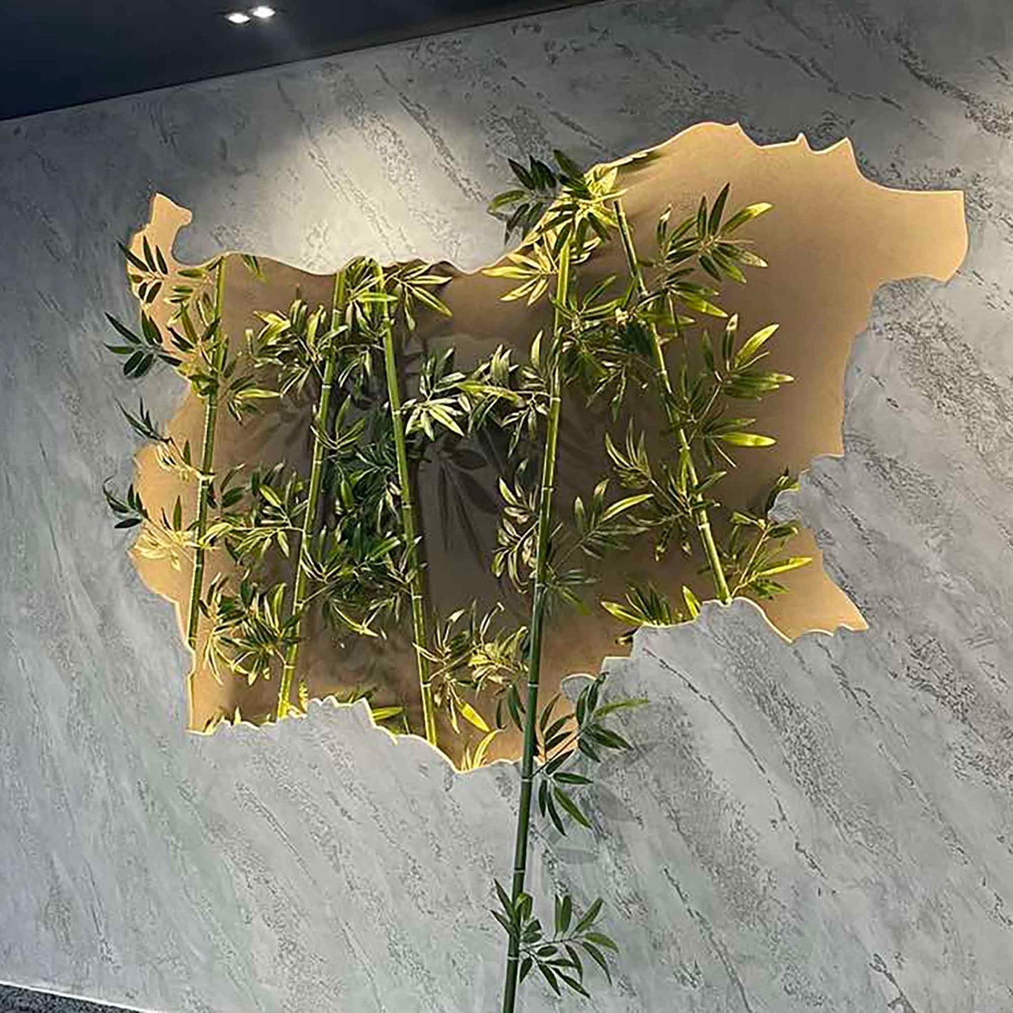 Декорация за интериор от изкуствена растителност и бамбук 056