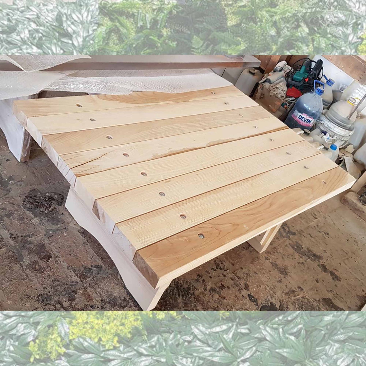 Маса от масивно дърво ръчно изработена - PMD 094