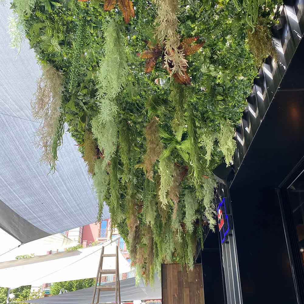 Декоративни зелени стени и аранжировка 075