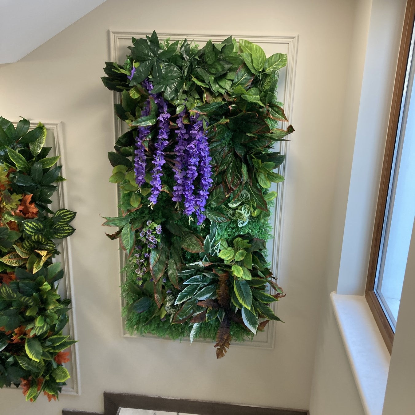 Декоративна зелена стена 058