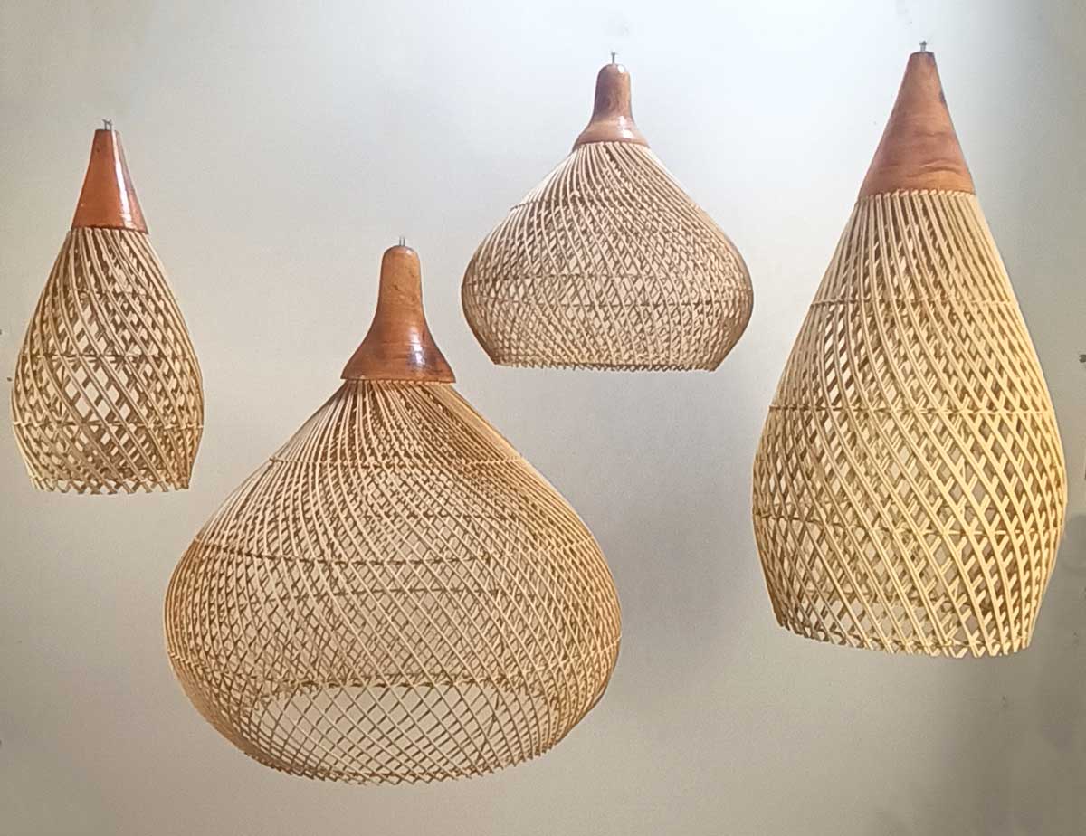 Декоративна ратанова лампа ―  Baron.bg