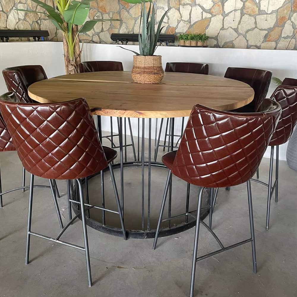 Кръгла маса от масивно дърво - PMD 179