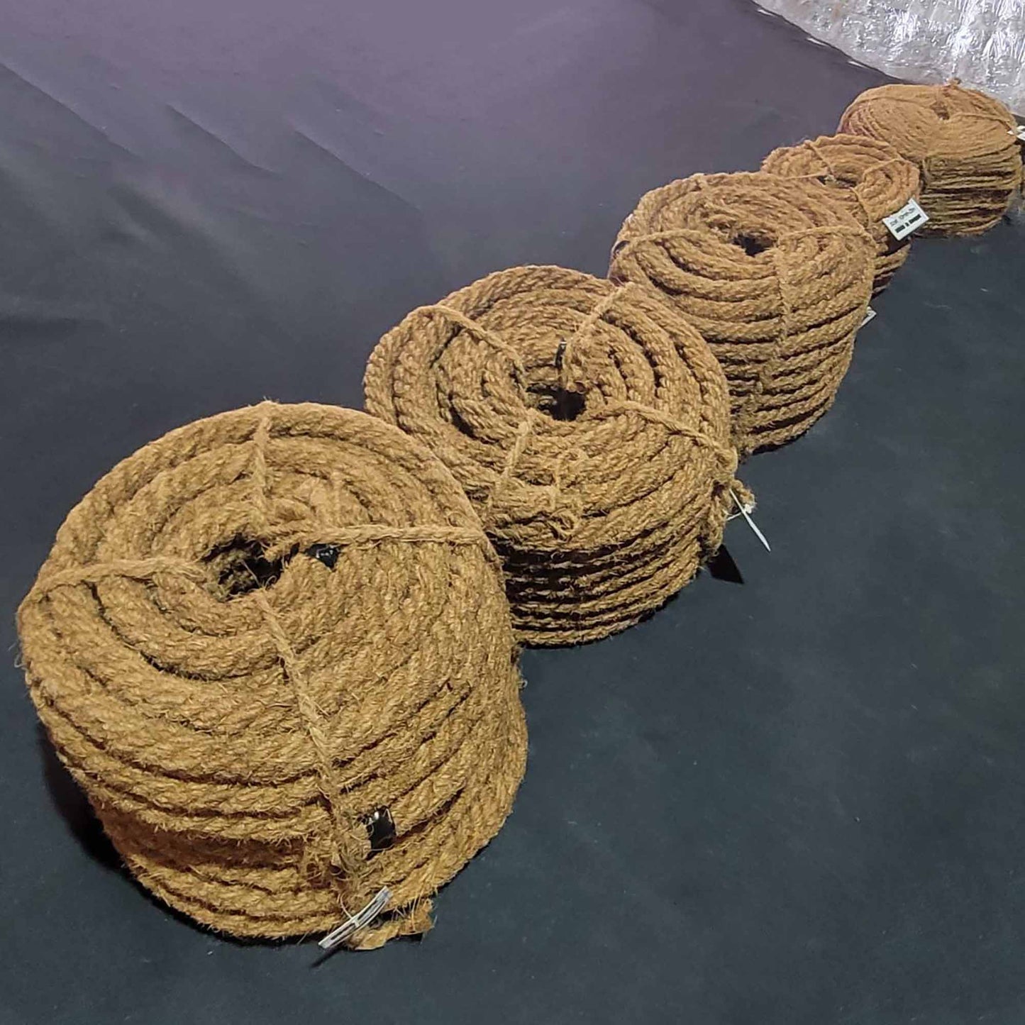 Натурално въже от кокосови нишки и влакна 25х25