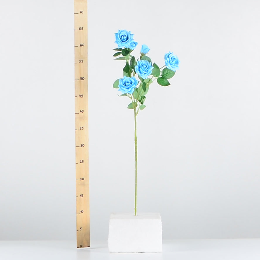 Стрък роза с четири цвята и две пъпки - baron.bg