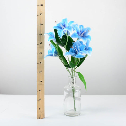 Изкуствено цвете в син цвят - baron.bg