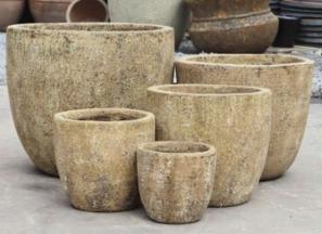 Керамични кашпи Yellow Brown Atlantis - SAP2691124-43