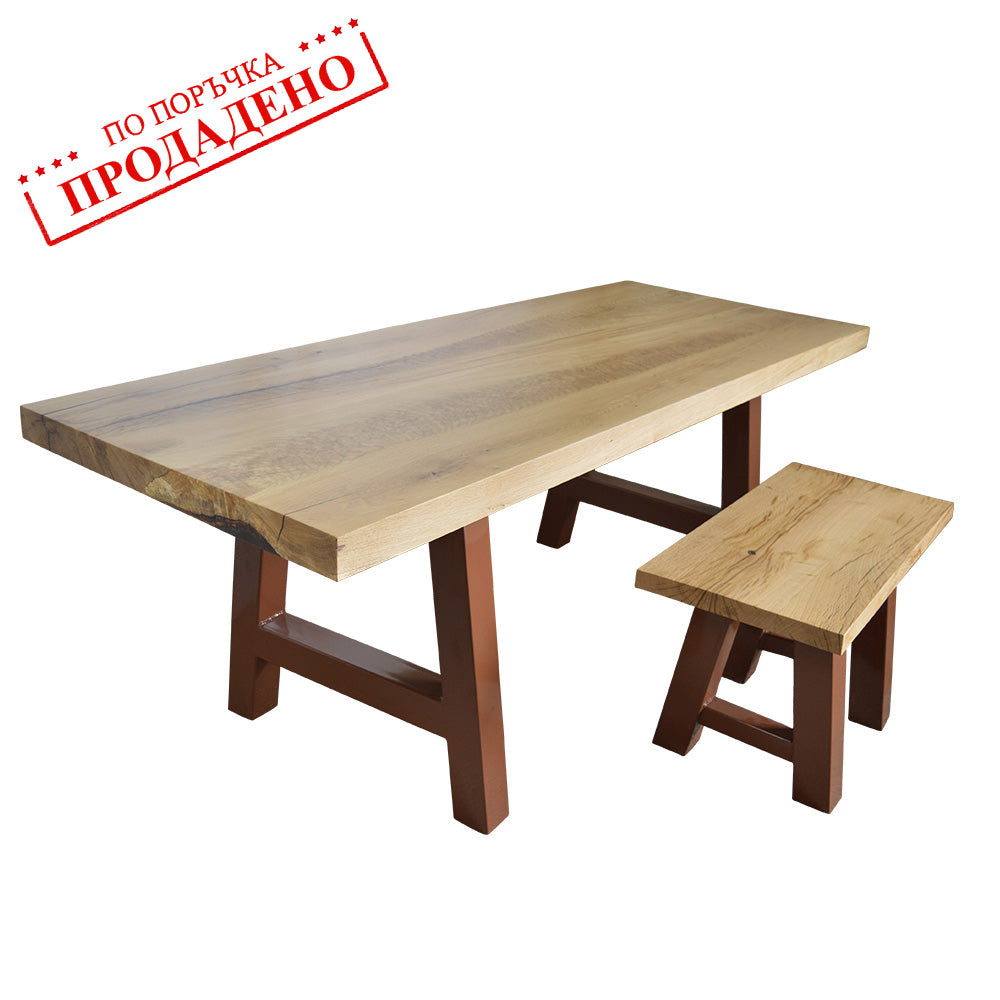 Маса с пейка от дъб 22