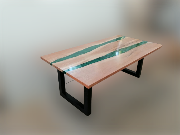 Уникална маса от масив ясен и епоксидна смола - PMD 048