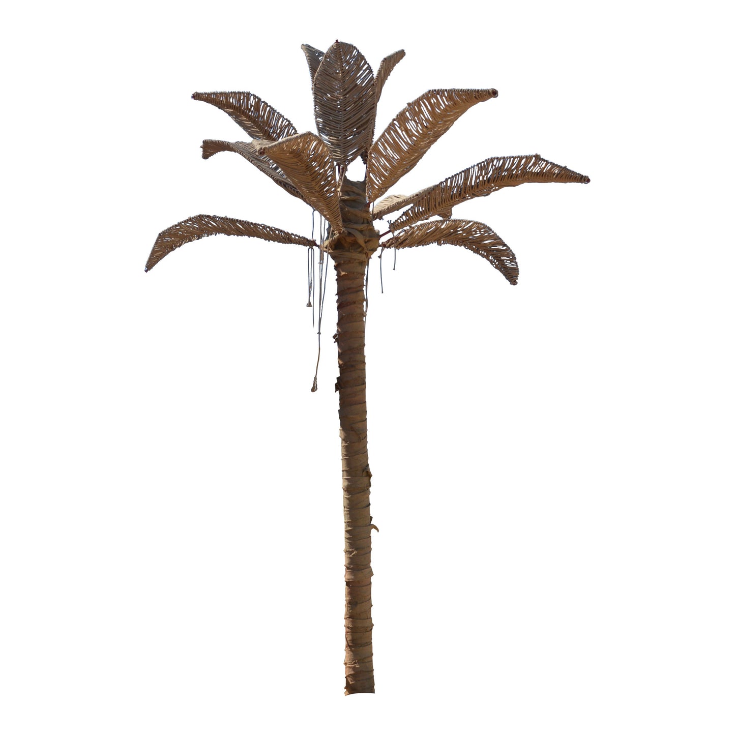 Изкуствена палма от въжета и чували от юта