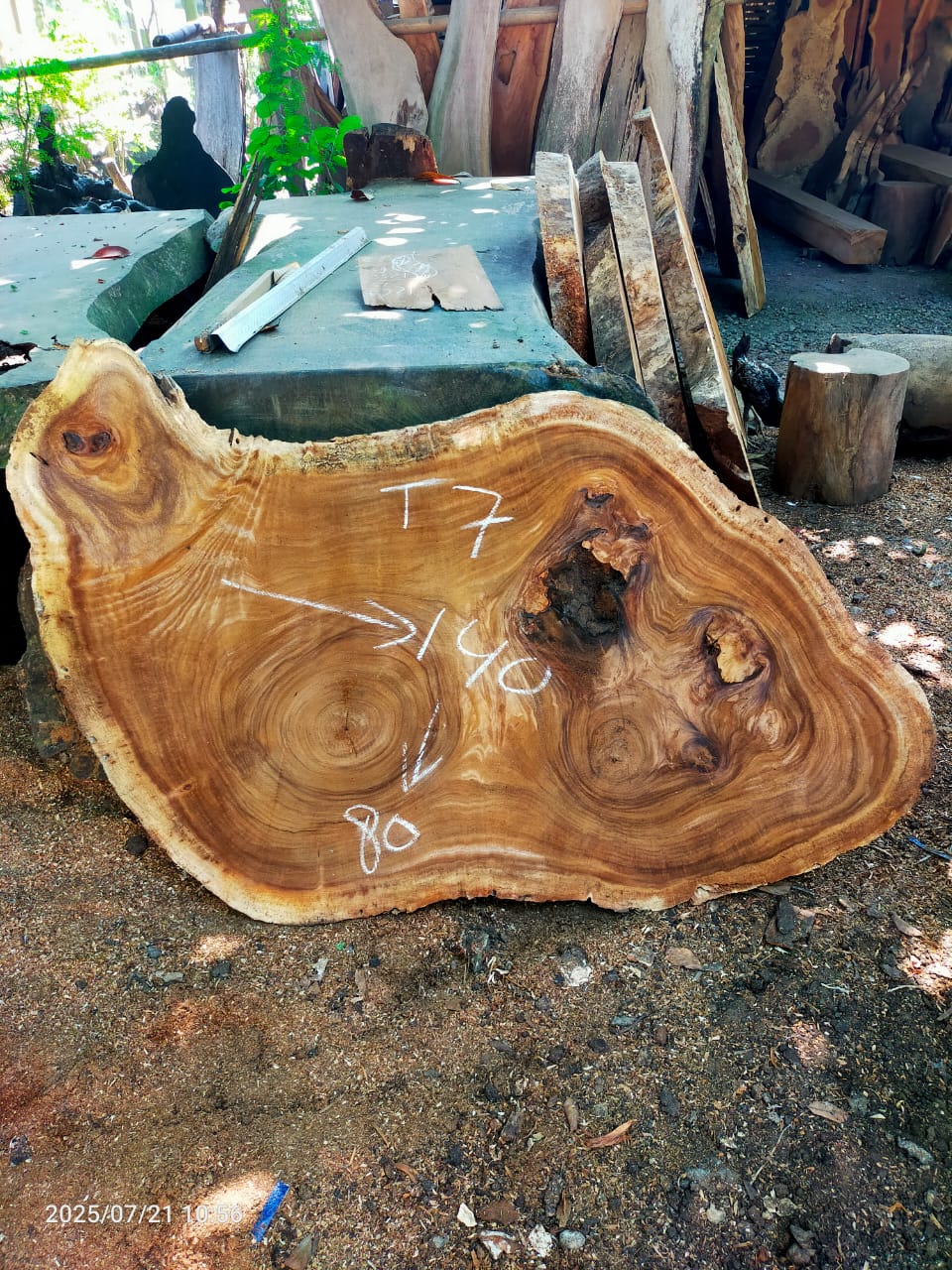 Дървена талпа от индунезийски Суар IS0018