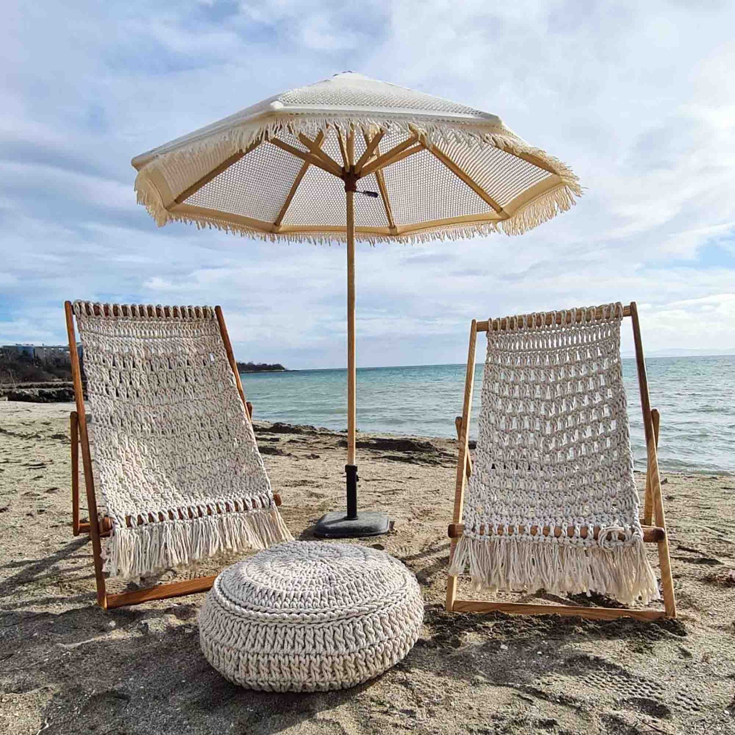 Плажни чадъри от макраме