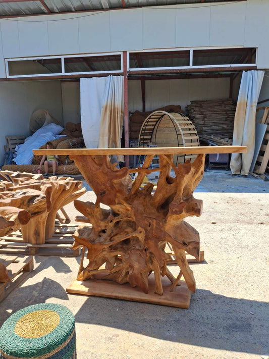 Дървен скрин Тик корен DMT53/4