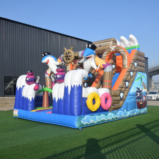 Надуваема пързалка "Пиратски кораб" ―  Baron.bg