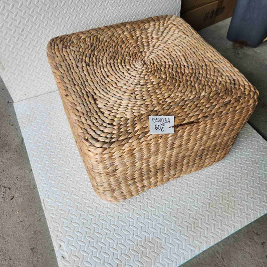 Правоъгълна табуретка от воден хиацинт – DSV03A