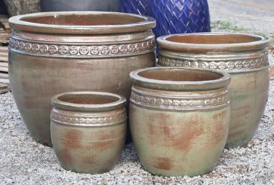 Керамични кашпи Tea Rust Glazed - SAP2556321-1