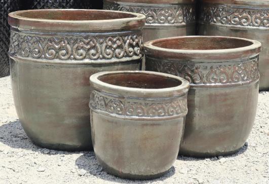 Керамични кашпи Tea Rust Glazed - SAP2556322-1