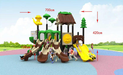 Детска площадка с пързалки външна употреба