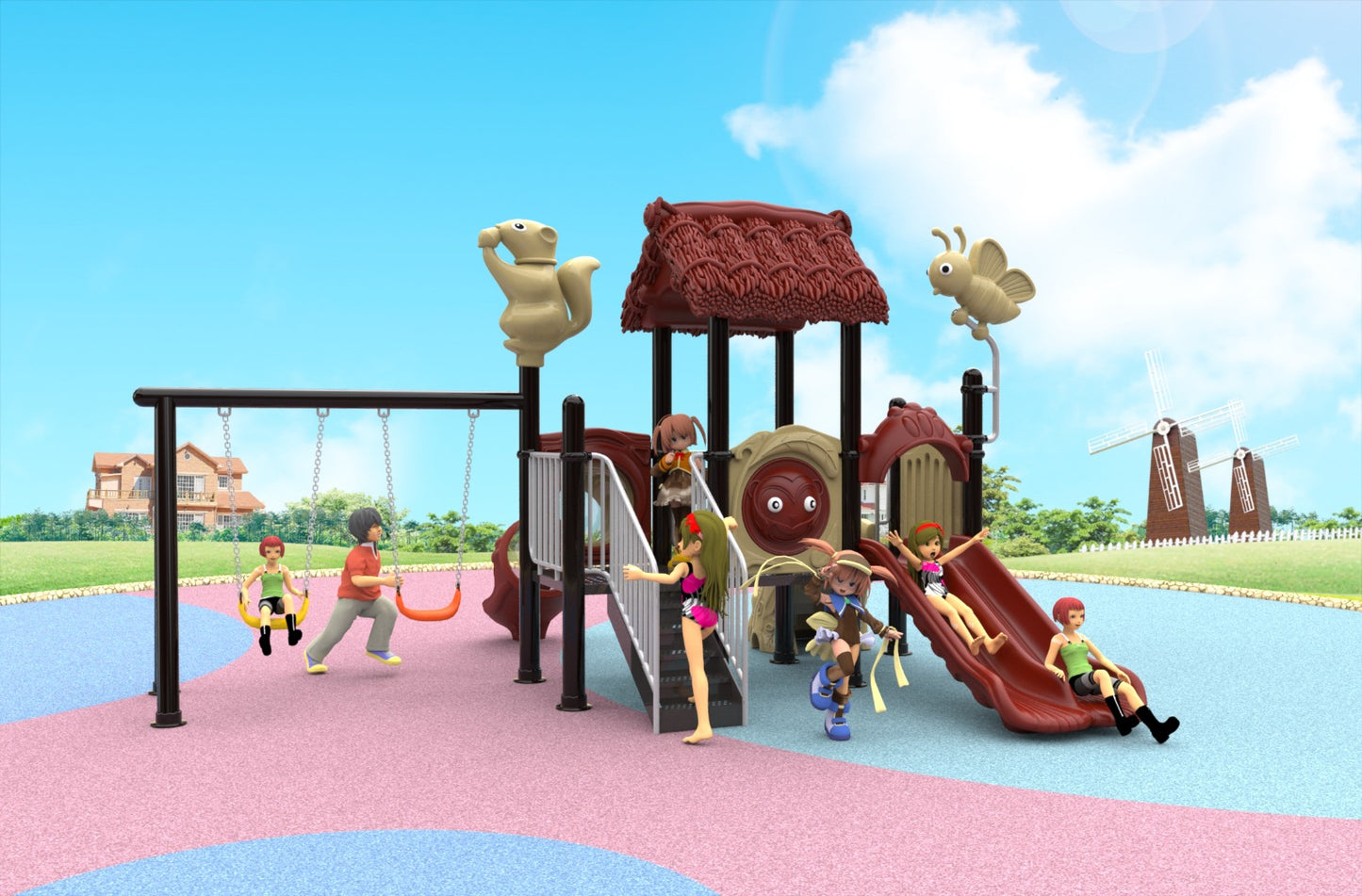 Детски площадки за игра на открито 558