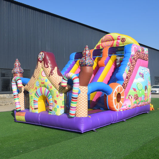 Надуваема пързалка "Шоколадов замък" NB33