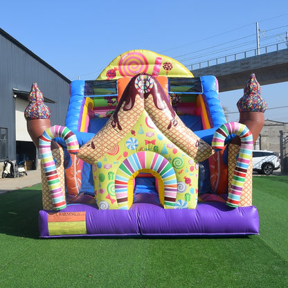 Надуваема пързалка "Шоколадов замък" NB33