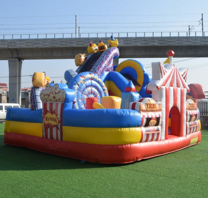 Детска надуваема пързалка с батут NB31