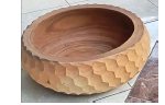 Кръгла купа от суар 35 × 35 × 15 см