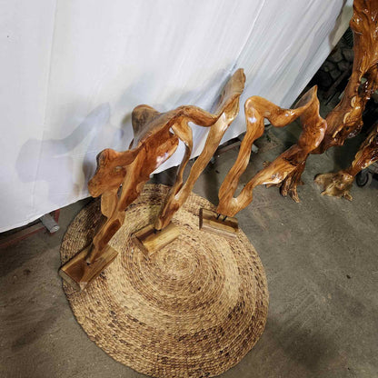 Дървена декорация от Тик корен DMT041