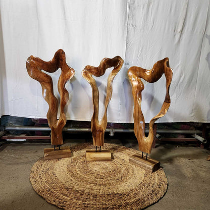 Дървена декорация от Тик корен DMT041