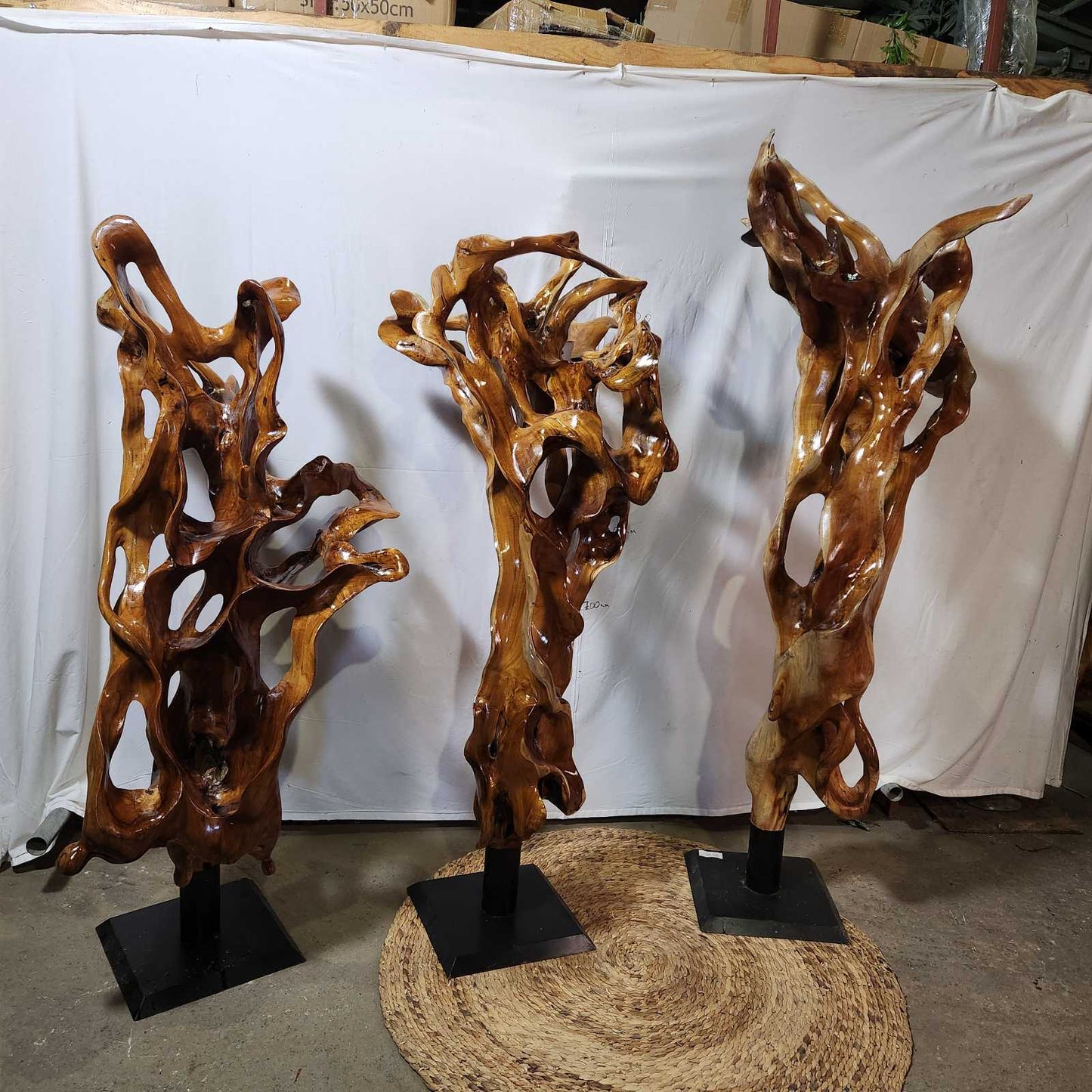 Дървена декорация от Тик корен DMT050