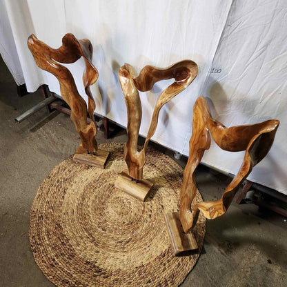 Дървена декорация от Тик корен DMT041