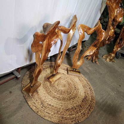 Дървена декорация от Тик корен DMT041