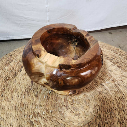 Декоративни дървени вази от Тик корен DMT033