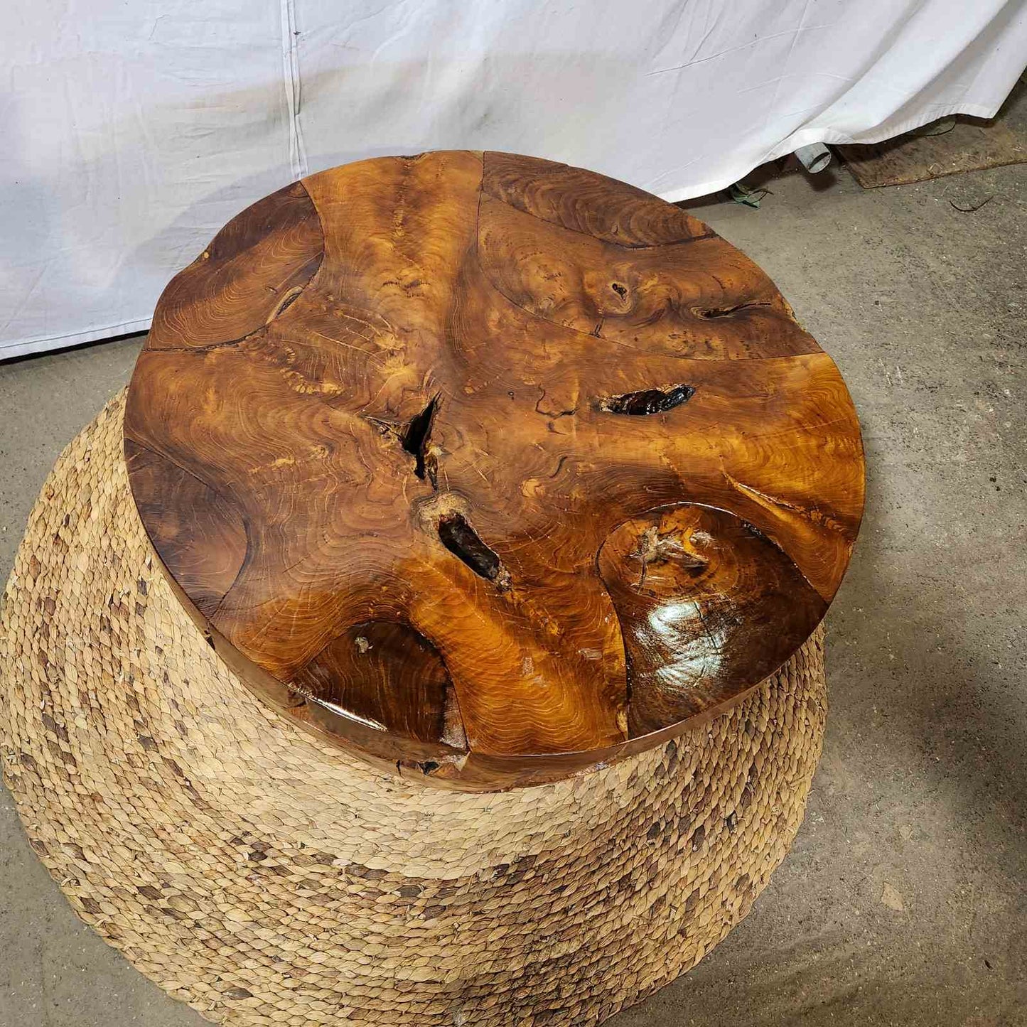 Кафе маса от тик корен DMT037/9